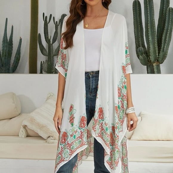 Bohemian Kimono, Kimono Cardigan - Picture 3 of 15